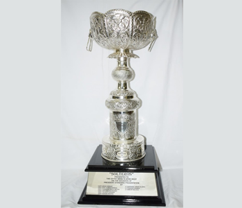 white metal trophy